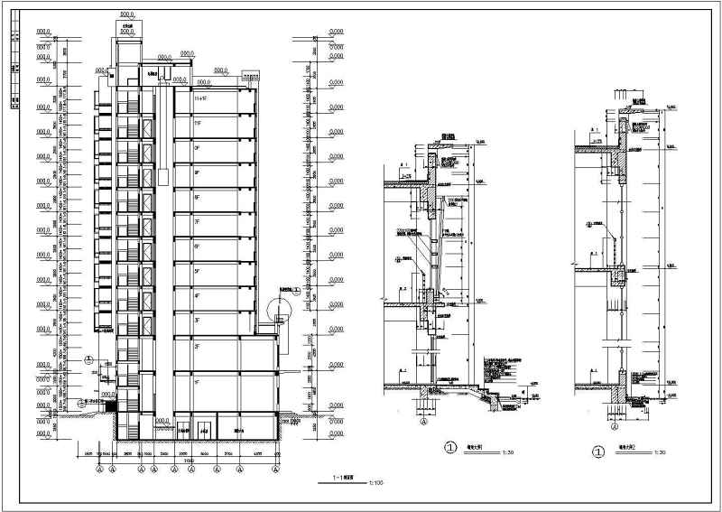 某市小高层住宅建筑施工图（全套）