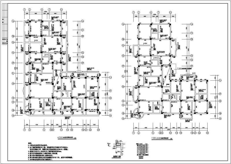 某<a href=https://www.yitu.cn/su/7872.html target=_blank class=infotextkey>地</a><a href=https://www.yitu.cn/su/7580.html target=_blank class=infotextkey>多层住宅</a><a href=https://www.yitu.cn/su/8159.html target=_blank class=infotextkey>楼</a>全套建筑结构施工图