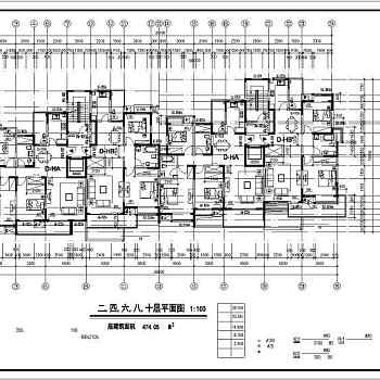 小高层剪力墙结构住宅楼结构施工图