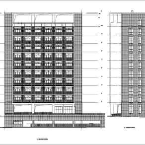某十层宿舍楼建筑设计施工图