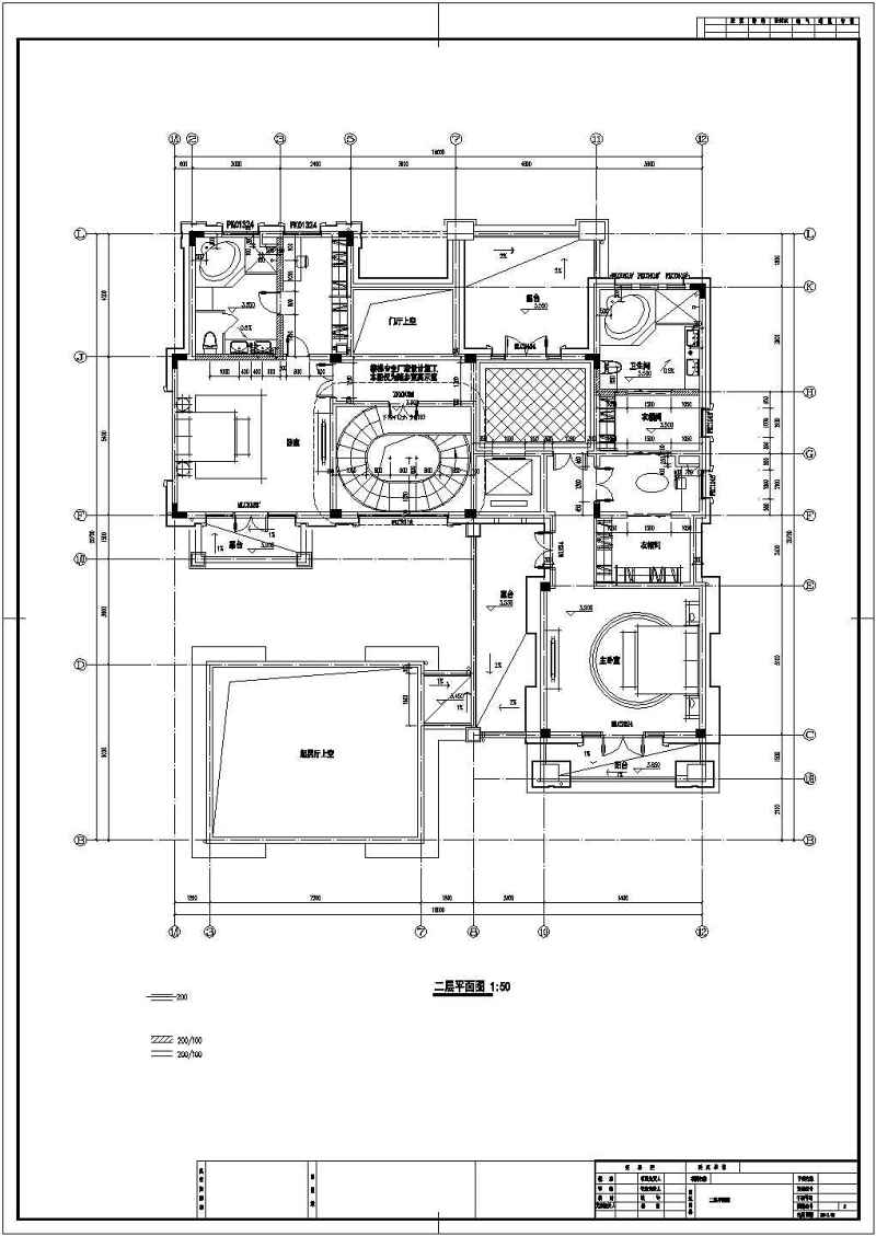 某两层中式风格别墅建筑施工图