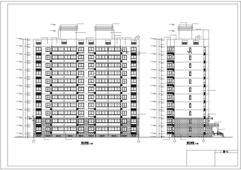 某小高层住宅建筑<a href=https://www.yitu.cn/su/7590.html target=_blank class=infotextkey>设计</a>施工图