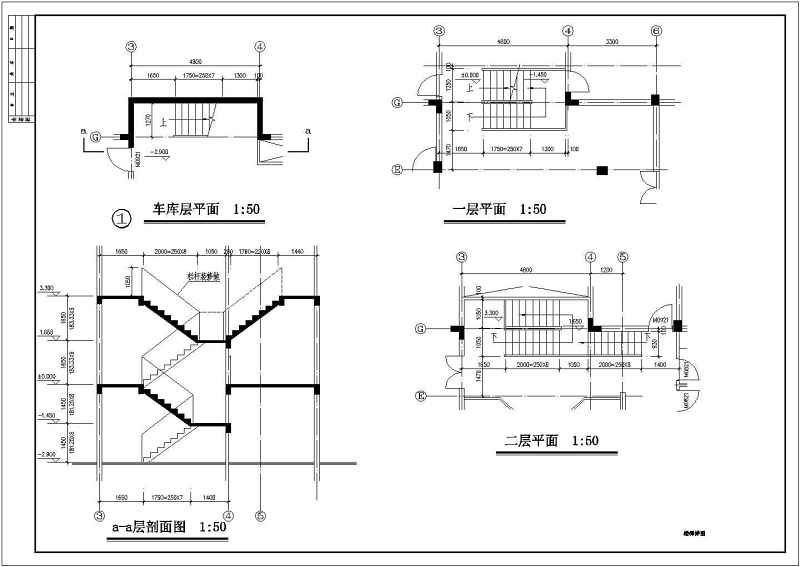 某带<a href=https://www.yitu.cn/su/7872.html target=_blank class=infotextkey>地</a>下室<a href=https://www.yitu.cn/su/7489.html target=_blank class=infotextkey>欧式别墅</a>建施图附效果图