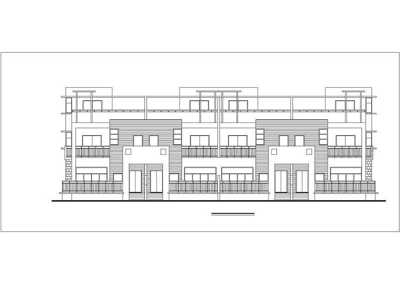 某<a href=https://www.yitu.cn/su/7872.html target=_blank class=infotextkey>地</a>联排别墅建筑<a href=https://www.yitu.cn/su/7590.html target=_blank class=infotextkey>设计</a>图（带效果图）