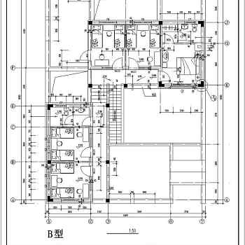 北京玻璃台村新农村别墅建筑图