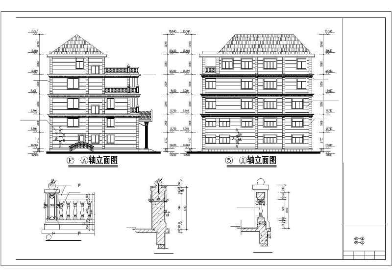 某简约英式别墅建筑图（带效果图）