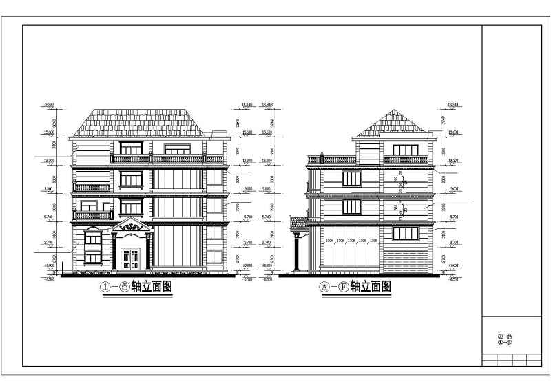 某简约英式别墅建筑图（带效果图）