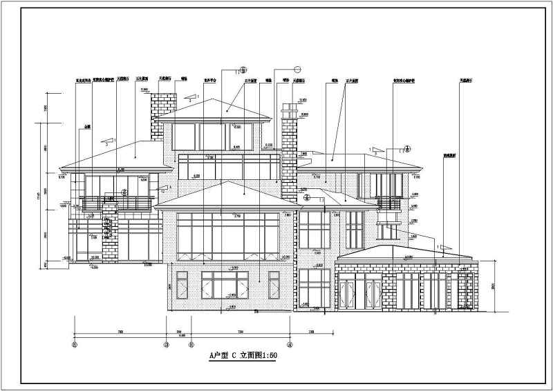 某坡<a href=https://www.yitu.cn/su/7872.html target=_blank class=infotextkey>地</a>三层别墅建筑方案图