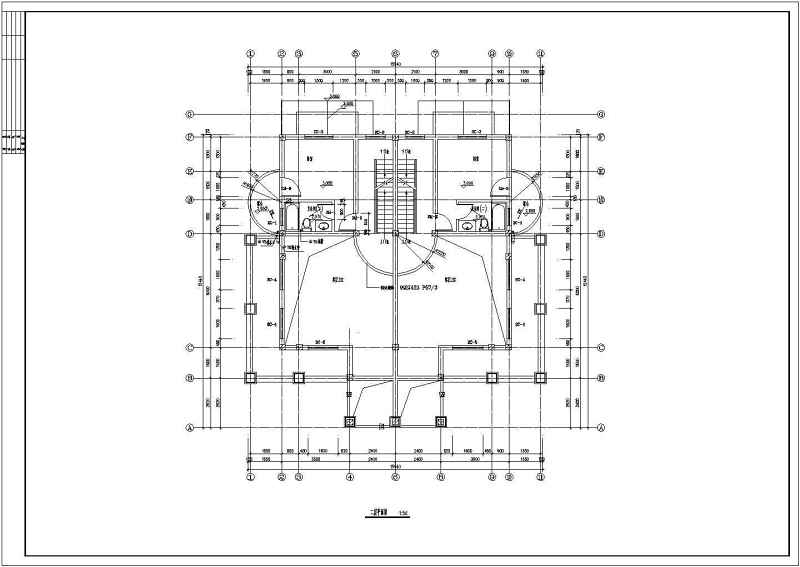 某三层双拼别墅建筑<a href=https://www.yitu.cn/su/7590.html target=_blank class=infotextkey>设计</a>图