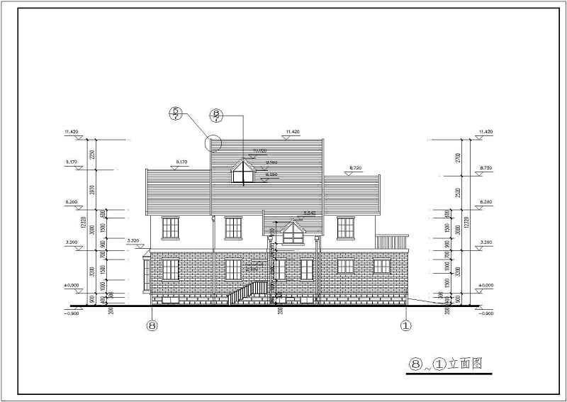 某<a href=https://www.yitu.cn/sketchup/huayi/index.html target=_blank class=infotextkey>花</a>园别墅全套建施图