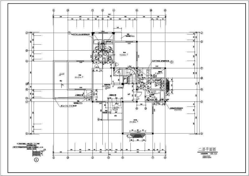 某<a href=https://www.yitu.cn/sketchup/huayi/index.html target=_blank class=infotextkey>花</a>园别墅全套建施图