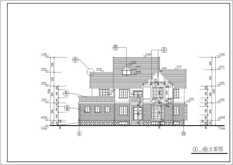 某<a href=https://www.yitu.cn/sketchup/huayi/index.html target=_blank class=infotextkey>花</a>园别墅全套建施图