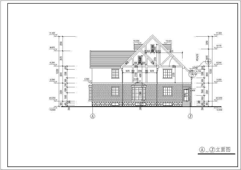 某<a href=https://www.yitu.cn/sketchup/huayi/index.html target=_blank class=infotextkey>花</a>园别墅全套建施图