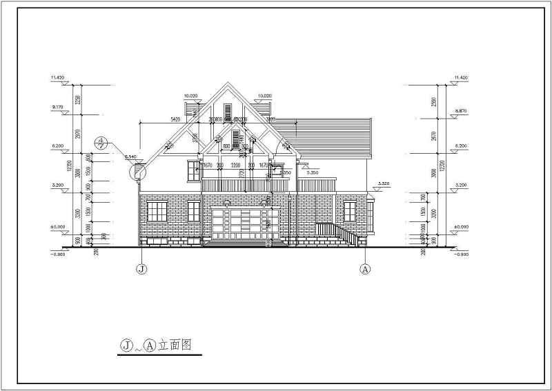 某<a href=https://www.yitu.cn/sketchup/huayi/index.html target=_blank class=infotextkey>花</a>园别墅全套建施图