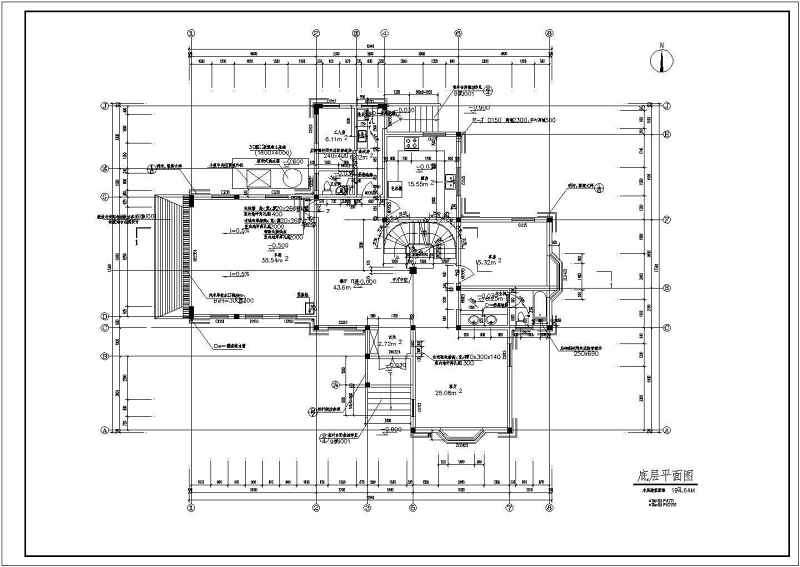 某<a href=https://www.yitu.cn/sketchup/huayi/index.html target=_blank class=infotextkey>花</a>园别墅全套建施图