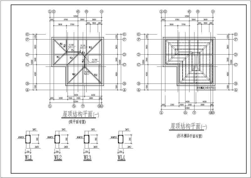 某多层别墅建筑结构施工图