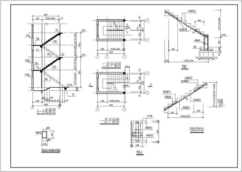 某多层别墅建筑结构施工图