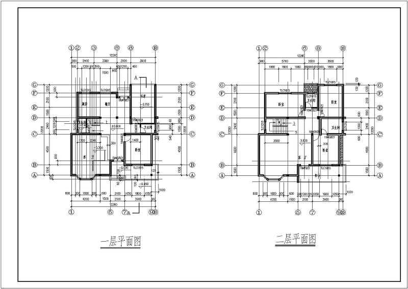 某多层别墅建筑结构施工图