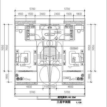 155.10平米别墅建筑设计图纸