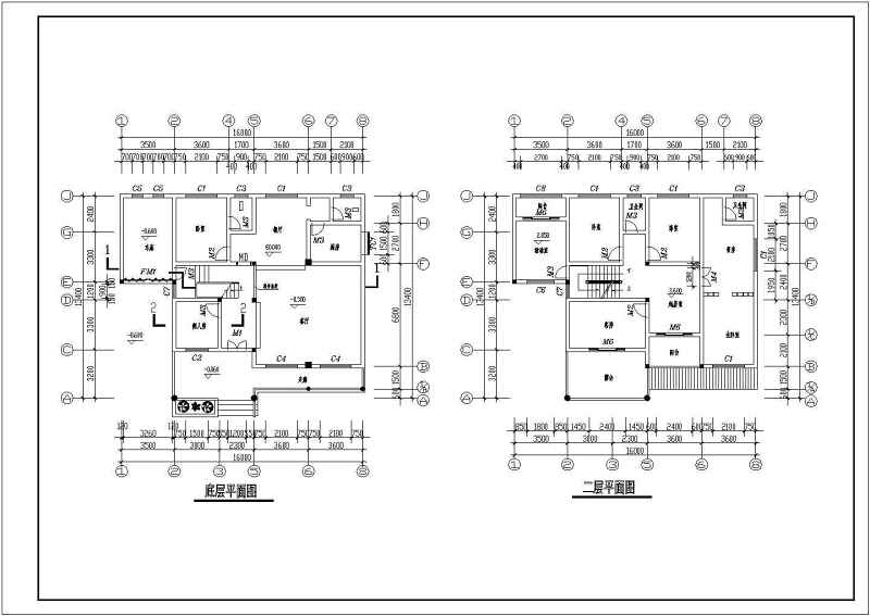 某私家<a href=https://www.yitu.cn/su/8193.html target=_blank class=infotextkey>小别墅</a>全套建筑结构施工图