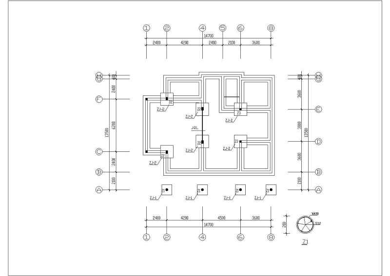 某私家<a href=https://www.yitu.cn/su/8193.html target=_blank class=infotextkey>小别墅</a>全套建筑结构施工图