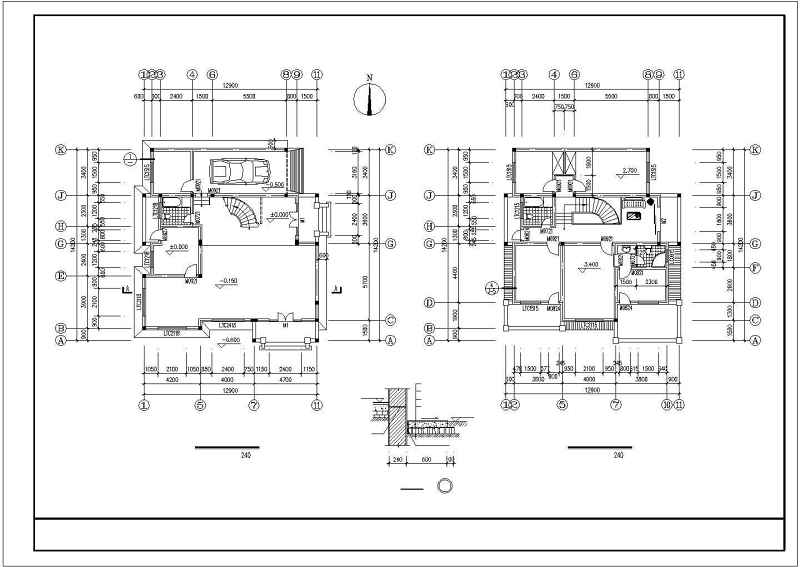 单体<a href=https://www.yitu.cn/su/7489.html target=_blank class=infotextkey>欧式别墅</a>建筑<a href=https://www.yitu.cn/su/7590.html target=_blank class=infotextkey>设计</a><a href=https://www.yitu.cn/su/7937.html target=_blank class=infotextkey>图纸</a>