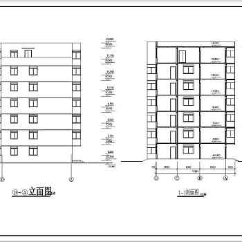 多层住宅l楼建筑设计CAD施工图纸