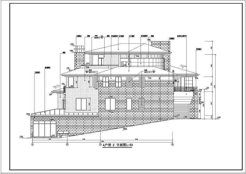 某高级别墅全套建施<a href=https://www.yitu.cn/su/7937.html target=_blank class=infotextkey>图纸</a>带效果图