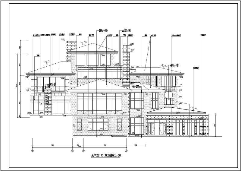 某高级别墅全套建施<a href=https://www.yitu.cn/su/7937.html target=_blank class=infotextkey>图纸</a>带效果图