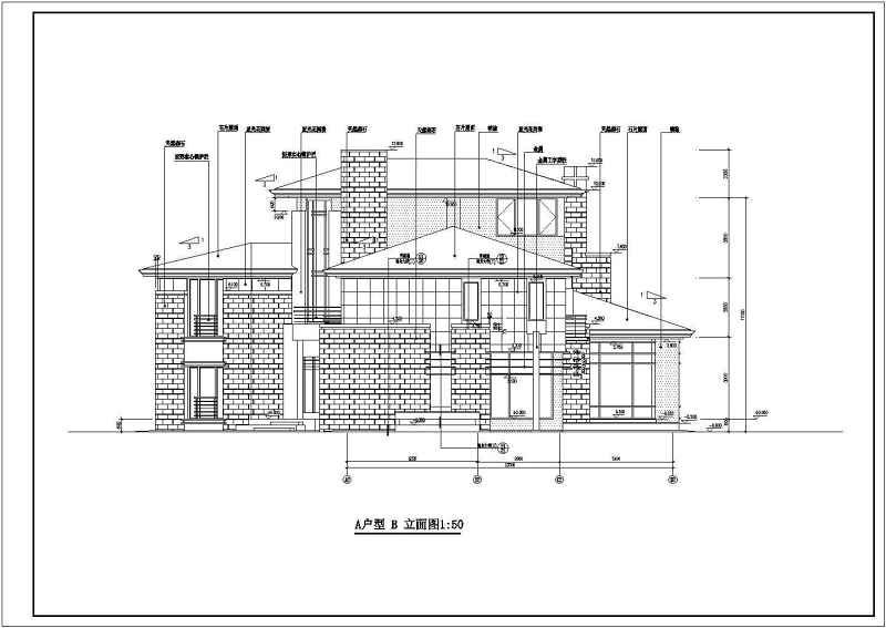 某高级别墅全套建施<a href=https://www.yitu.cn/su/7937.html target=_blank class=infotextkey>图纸</a>带效果图