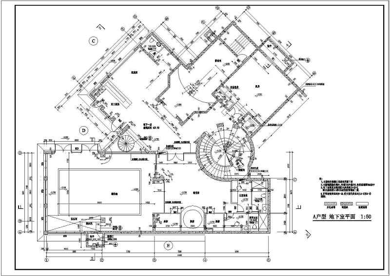 某高级别墅全套建施<a href=https://www.yitu.cn/su/7937.html target=_blank class=infotextkey>图纸</a>带效果图