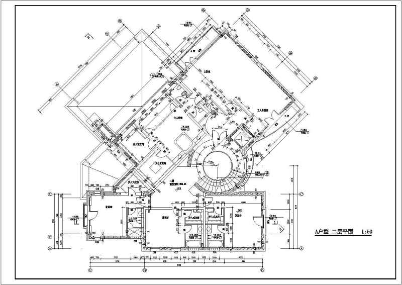 某高级别墅全套建施<a href=https://www.yitu.cn/su/7937.html target=_blank class=infotextkey>图纸</a>带效果图