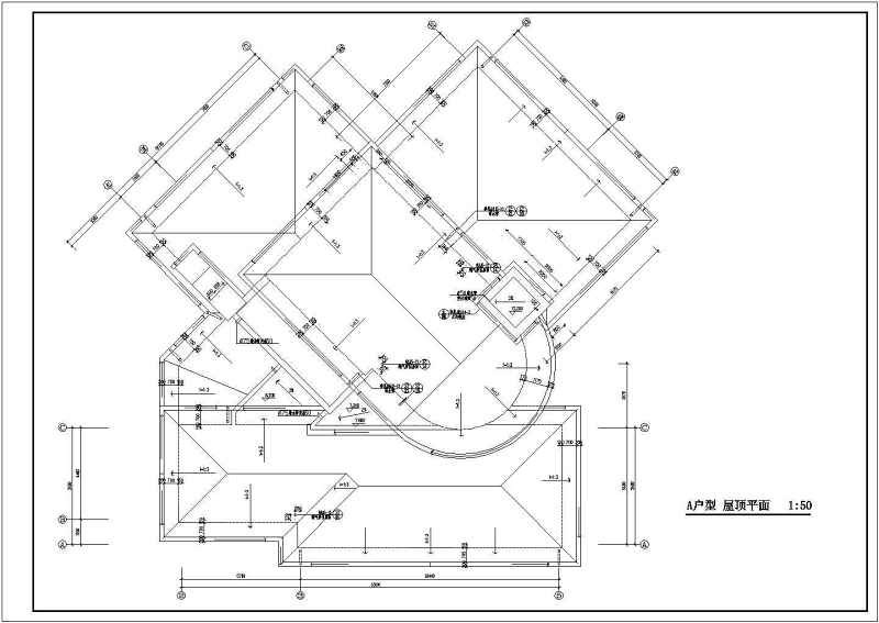 某高级别墅全套建施<a href=https://www.yitu.cn/su/7937.html target=_blank class=infotextkey>图纸</a>带效果图