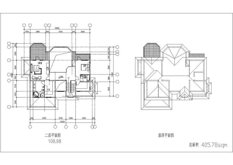 某私家<a href=https://www.yitu.cn/su/8193.html target=_blank class=infotextkey>小别墅</a>建施图附效果图