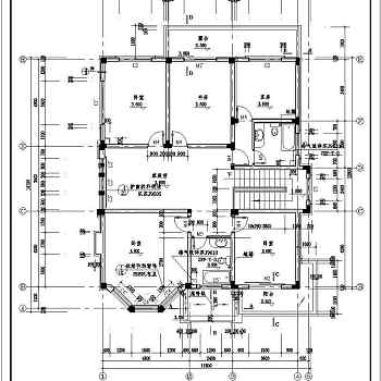 花园精品别墅建筑设计施工图