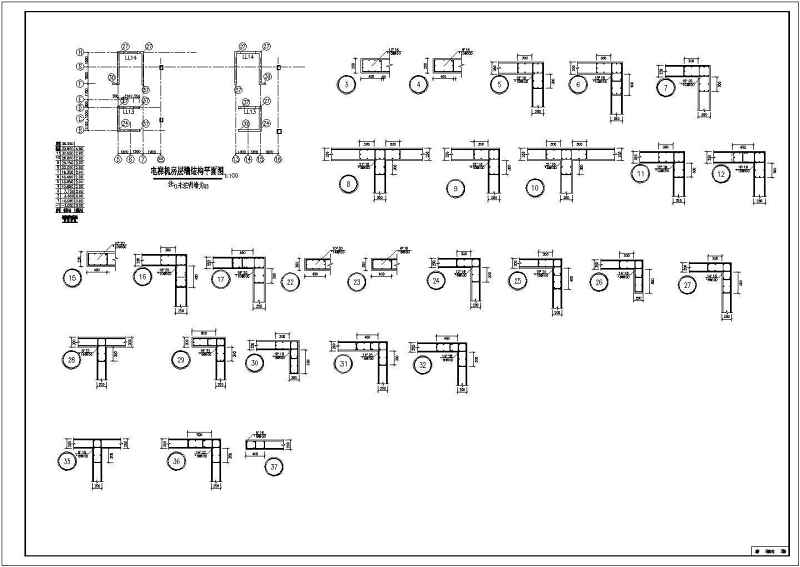 钢筋混凝土框剪结构高层住宅<a href=https://www.yitu.cn/su/8159.html target=_blank class=infotextkey>楼</a>cad工程施工图