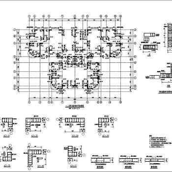 江苏省某27层高层住宅楼结构设计cad施工图