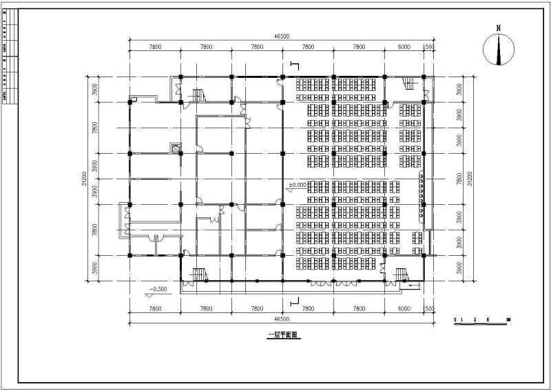 某高校食堂建筑<a href=https://www.yitu.cn/su/7590.html target=_blank class=infotextkey>设计</a>施工图