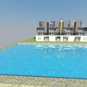 别墅vray水面练习图片3D模型