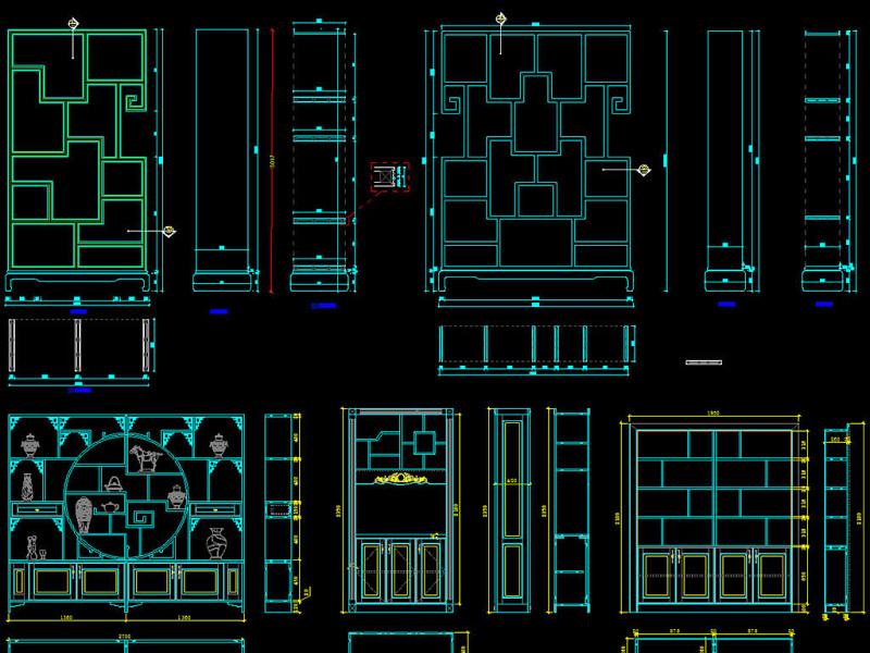 原创新<a href=https://m.yitu.cn/su/zhongshibogujia.html target=_blank class=infotextkey>中式<a href=https://www.yitu.cn/sketchup/bogujia/index.html target=_blank class=infotextkey>博古架</a></a>博古柜CAD图库-版权<a href=https://www.yitu.cn/su/7381.html target=_blank class=infotextkey>可商用</a>