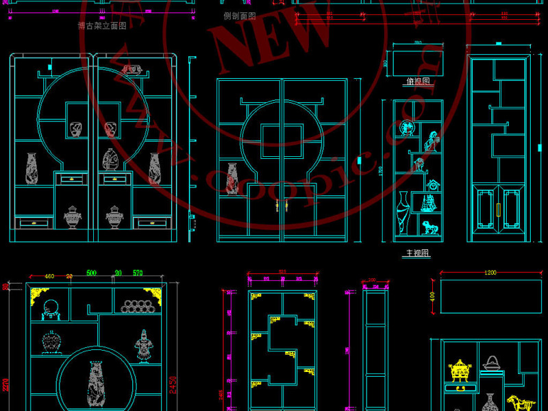 原创新<a href=https://m.yitu.cn/su/zhongshibogujia.html target=_blank class=infotextkey>中式<a href=https://www.yitu.cn/sketchup/bogujia/index.html target=_blank class=infotextkey>博古架</a></a>博古柜CAD图库-版权<a href=https://www.yitu.cn/su/7381.html target=_blank class=infotextkey>可商用</a>