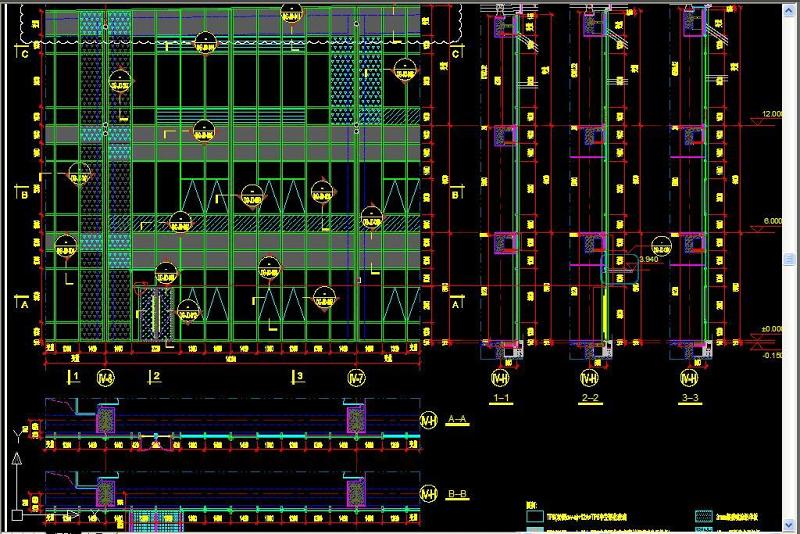 原创<a href=https://www.yitu.cn/su/7430.html target=_blank class=infotextkey>玻璃幕墙</a>CAD节点图