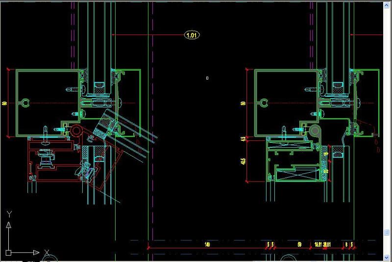 原创<a href=https://www.yitu.cn/su/7430.html target=_blank class=infotextkey>玻璃幕墙</a>CAD节点图