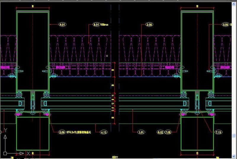 原创<a href=https://www.yitu.cn/su/7430.html target=_blank class=infotextkey>玻璃幕墙</a>CAD节点图