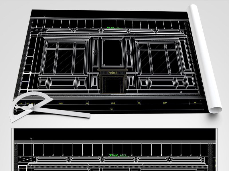 原创新中式护墙板CAD新中式<a href=https://www.yitu.cn/su/7458.html target=_blank class=infotextkey>吊顶</a>CAD-版权<a href=https://www.yitu.cn/su/7381.html target=_blank class=infotextkey>可商用</a>