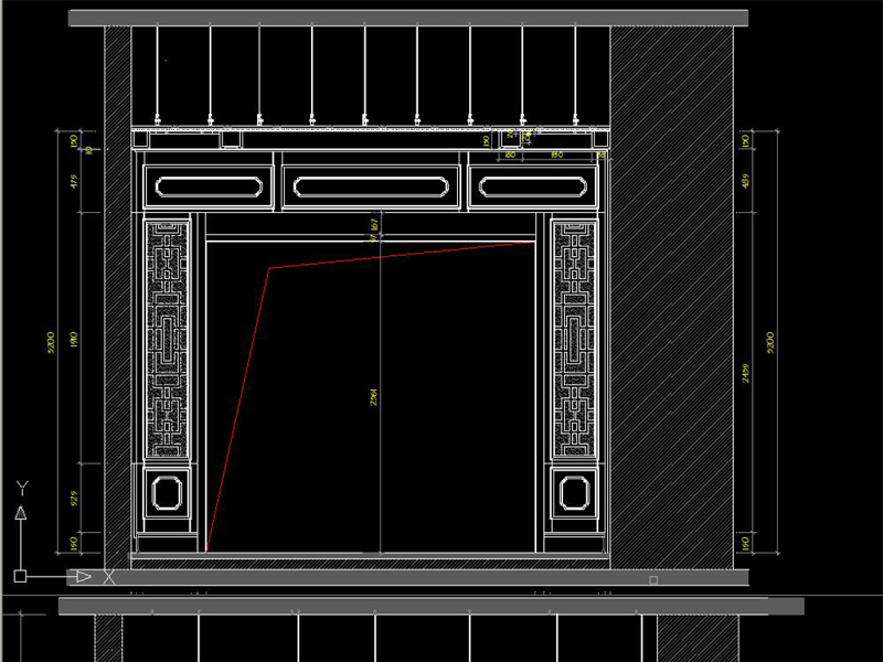 原创新中式护墙板CAD新中式<a href=https://www.yitu.cn/su/7458.html target=_blank class=infotextkey>吊顶</a>CAD-版权<a href=https://www.yitu.cn/su/7381.html target=_blank class=infotextkey>可商用</a>