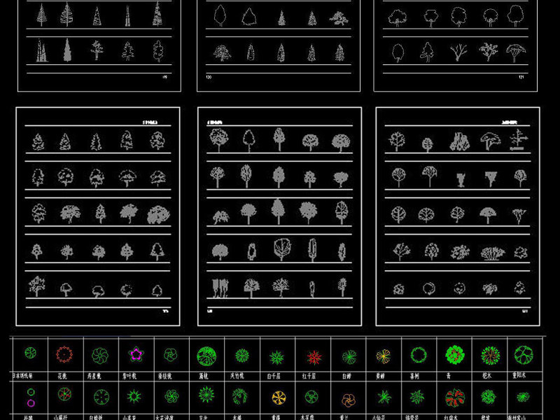 原创常用园林cad素材（店主推荐）-版权<a href=https://www.yitu.cn/su/7381.html target=_blank class=infotextkey>可商用</a>