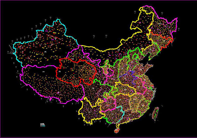 原创cad中国地图省市矢量地图-版权可商用