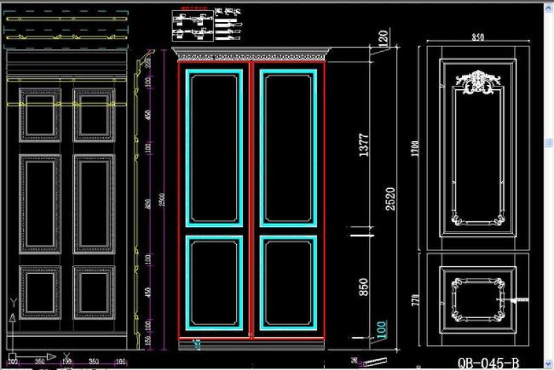 原创标准护墙板CAD