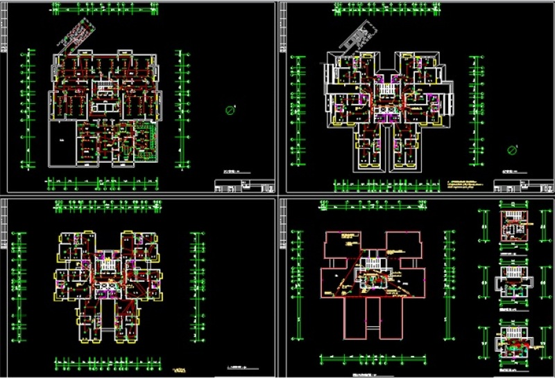 原创18层住宅<a href=https://www.yitu.cn/su/8159.html target=_blank class=infotextkey>楼</a>电气CAD施工图